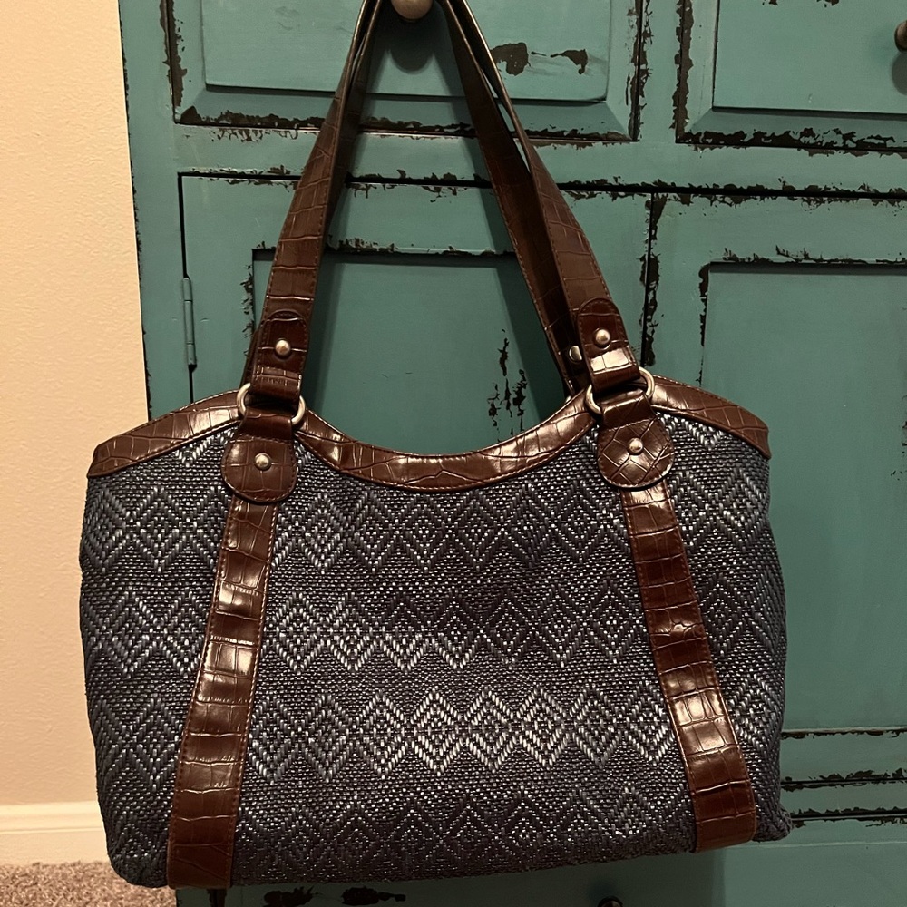 Cold water Creek navy tote